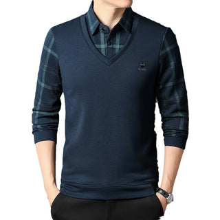 Men's Fashion Casual Collar Thermal Base Shirt Phosgene