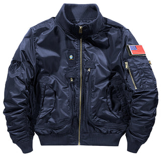 Men's Jacket Spring And Autumn Baseball Uniform Pilot Jacket Casual Jacket - Phosgene