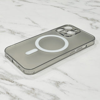 Transparent Glass Magnetic Magsafe Mobile Phone Case - Phosgene