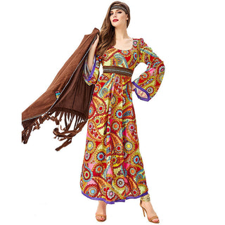 Vintage Disco Hippie Costume Primitive Tribal Goddess - Phosgene