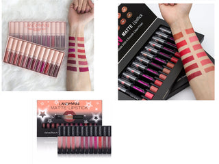 Matte Lipstick Waterproof Long-lasting Velvet Lipstick Set - Phosgene