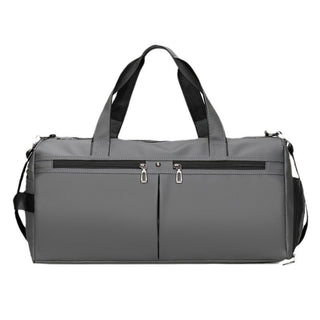 Large Capacity PU Leather Travel Bag Men Black Can Be Hung And Pulled - Phosgene