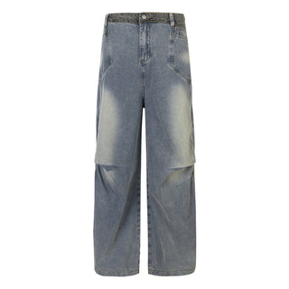 Distressed Washed Jeans Men And Women Phosgene