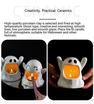 Special Halloween Ghost Festival Ceramic Craft Ornaments - Phosgene