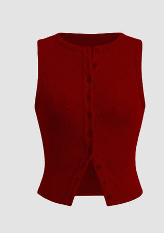 Slim Fit Sleeveless Waistcoat Vest Women - Phosgene