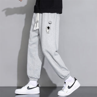 Cropped Casual Loose Men's Long Pants - Phosgene