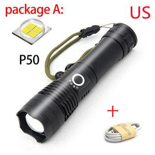 USB Charging Zoom P50 Flashlight - Phosgene