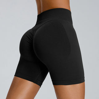 Seamless Yoga Shorts Women's Three-point High Waist - Phosgene