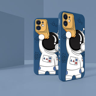 For Astronauts, Mobile Phone Case Side Pattern, Soft Case - Phosgene