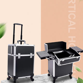 Large-capacity Make-up And Make-up Artist Trolley Storage Toolbox Phosgene