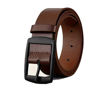 All-matching Pin Buckle Microfiber Eyelet Men And Women Belt - Phosgene