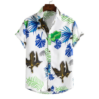 Men's Beach Shirt Hawaiian Short Sleeve Phosgene