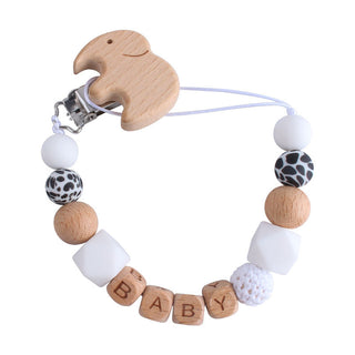 Baby Products Cartoon Animal Beech Pacifier Clip - Phosgene