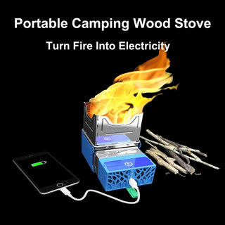 Fire Generator Electric Stove Folding Broiler Wood Stove Camping Phosgene