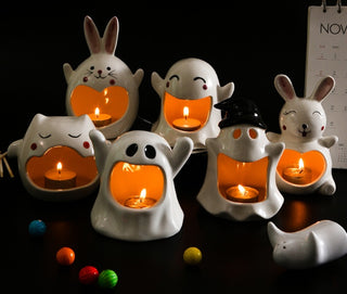 Special Halloween Ghost Festival Ceramic Craft Ornaments - Phosgene