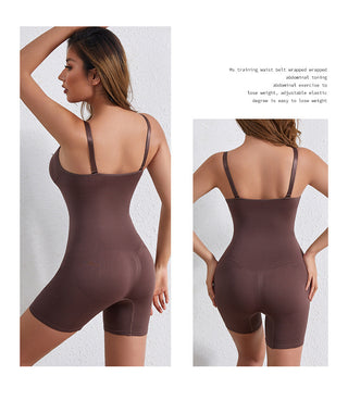 One-piece Corset Bodybuilding Belly Contraction Waist Shaping Hip Lift Women's Tights Phosgene