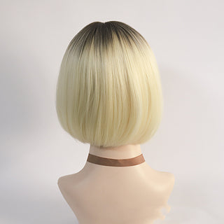 Women's Wigs With Medium Split Short Bob Gradient - Phosgene