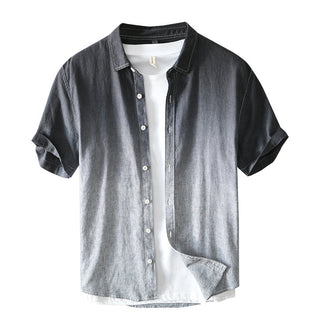 Versatile Men's Casual Striped Breathable Shirt Phosgene