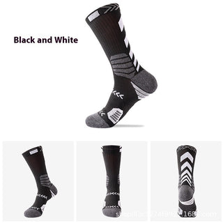 Men's Elite Trendy Contrast Color Long Tube Basketball Socks - Phosgene