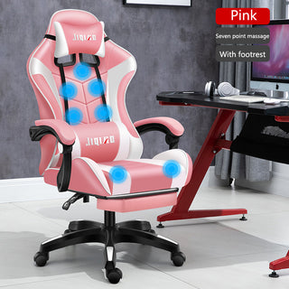 Men's Computer Home Comfort Ergonomic Dormitory Gaming Seat Swivel Chair - Phosgene