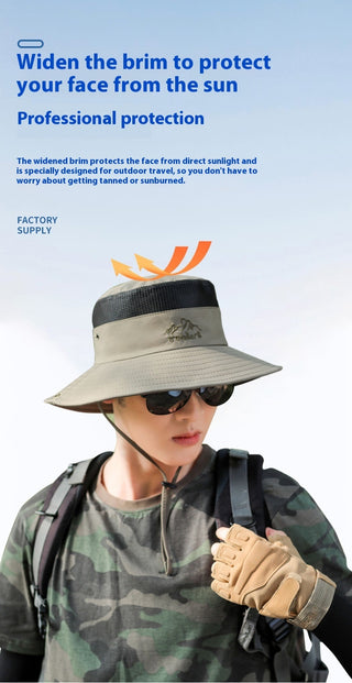 Spring And Summer Hat Outdoor Mountaineering Sun Hat Folding - Phosgene