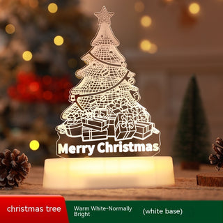 Christmas Decoration 3D Lamp Acrylic LED Night Lights New Year Valentines Day Christmas Kids Gift Christmas Ornaments - Phosgene