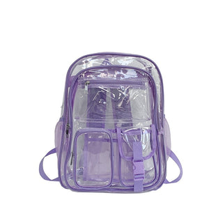 Transparent Backpack PVC Large Capacity Student Schoolbag Phosgene