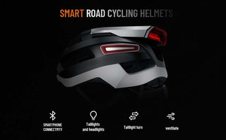 Smart Bluetooth Warning Light Riding Integrated Helmet - Phosgene