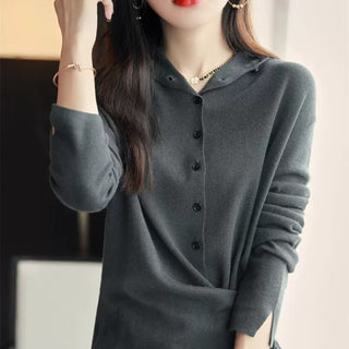 Women's Autumn Long Sleeve Thin Sweater Coat Cardigan - Phosgene