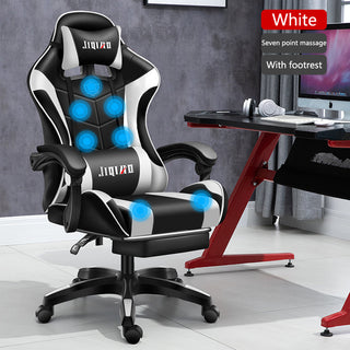 Men's Computer Home Comfort Ergonomic Dormitory Gaming Seat Swivel Chair - Phosgene