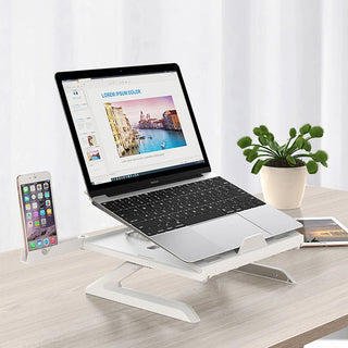 New Laptop Stand Multifunctional Folding Lift Portable Laptop Stand Monitor Increase Rack Aluminum Alloy Base - Phosgene