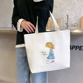 Women's Canvas Bag New Shoulder Handbag Student Tote One Piece - Phosgene