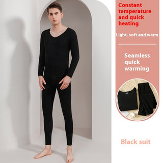 Double-sided Brushed Seamless Thermal Underwear Men's Women's Suit - Phosgene