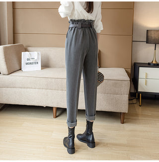 Women's Straight Leg Harlan Pants, New Autumn Outfit, Loose Fitting Suit Pants Phosgene