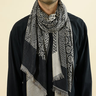 Cotton And Linen Yarn-dyed Scarf Short Beard Ethnic Style - Phosgene