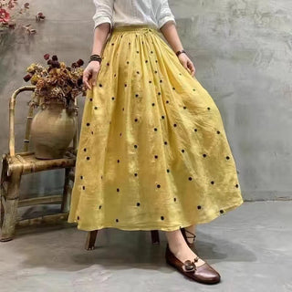 Skirt Women's Small Versatile Embroidery Polka Dot Phosgene