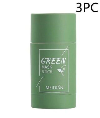 Cleansing Green Tea Mask Clay Stick Oil Control Anti-Acne Whitening Seaweed Mask Skin Care - Phosgene