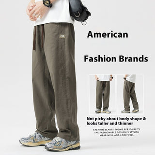 American High Street Summer Thin Pure Cotton Casual Pants Phosgene