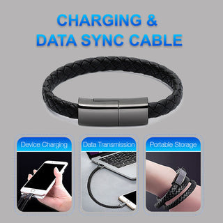 New Bracelet Charger USB Charging Cable Data Charging Cord For IPhone14 13 Max USB C Cable For Phone Micro Cable - Phosgene