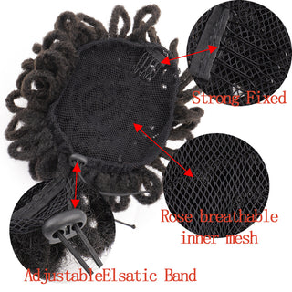 African Wig Bun Hair Bag Drawstring Dreadlocks Afro Hair Bag - Phosgene