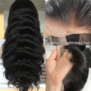 Body Wave Human Hair Lace Front Wigs - Phosgene