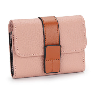 Women's Leather Card Holder Small Exquisite High-end Multiple Card Slots Phosgene