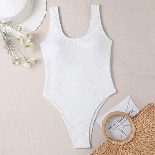 New Siamese Conservative Double-shoulder Strap Women's Swimsuit - Phosgene