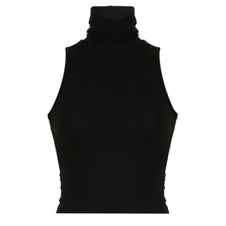 Women's Solid Color Backless Slim Fit Vest Top Phosgene