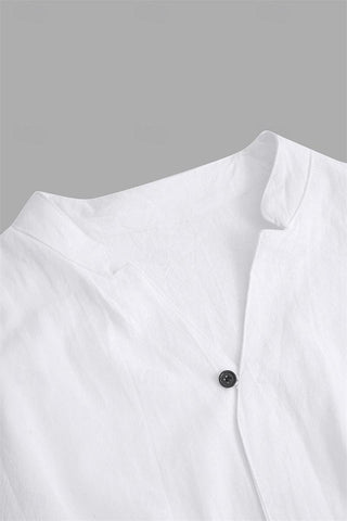 Cotton And Linen Half Sleeve Suit Men's Summer Phosgene