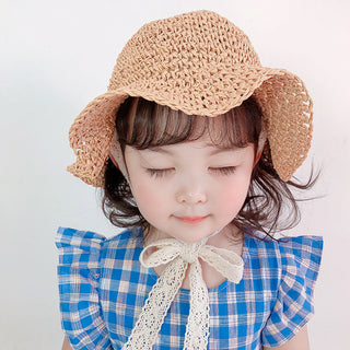 Kids Sunscreen Lace Lace Breathable Bucket Hat - Phosgene