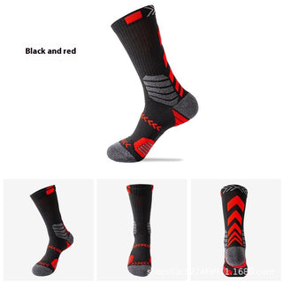 Men's Elite Trendy Contrast Color Long Tube Basketball Socks - Phosgene