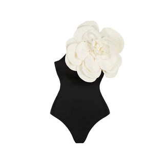 Women's Big Flower High Quality One-piece Swimsuit All-matching Women - Phosgene