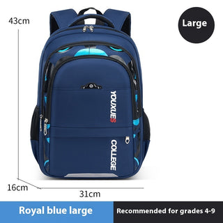 Simple Waterproof Multi-compartment Large Capacity Backpack - Phosgene