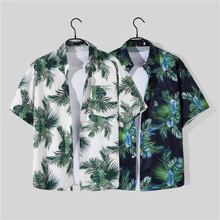 Men's Shorts Shirt Trendy Summer Loose Casual Two-piece Suit Phosgene